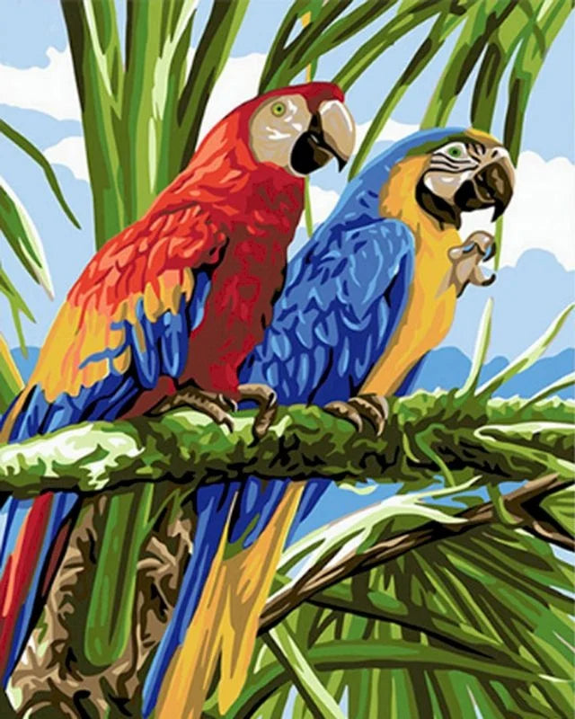 40x50cm Painting By Numbers Animals On Canvas