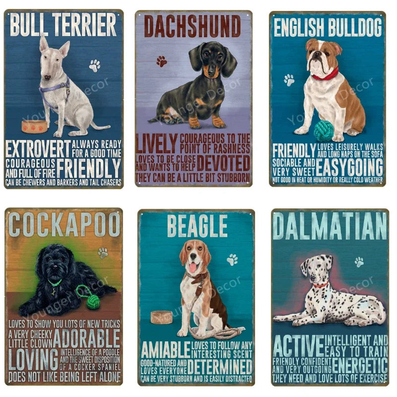 Funny Animals Pet Dogs Wall Decor Poster