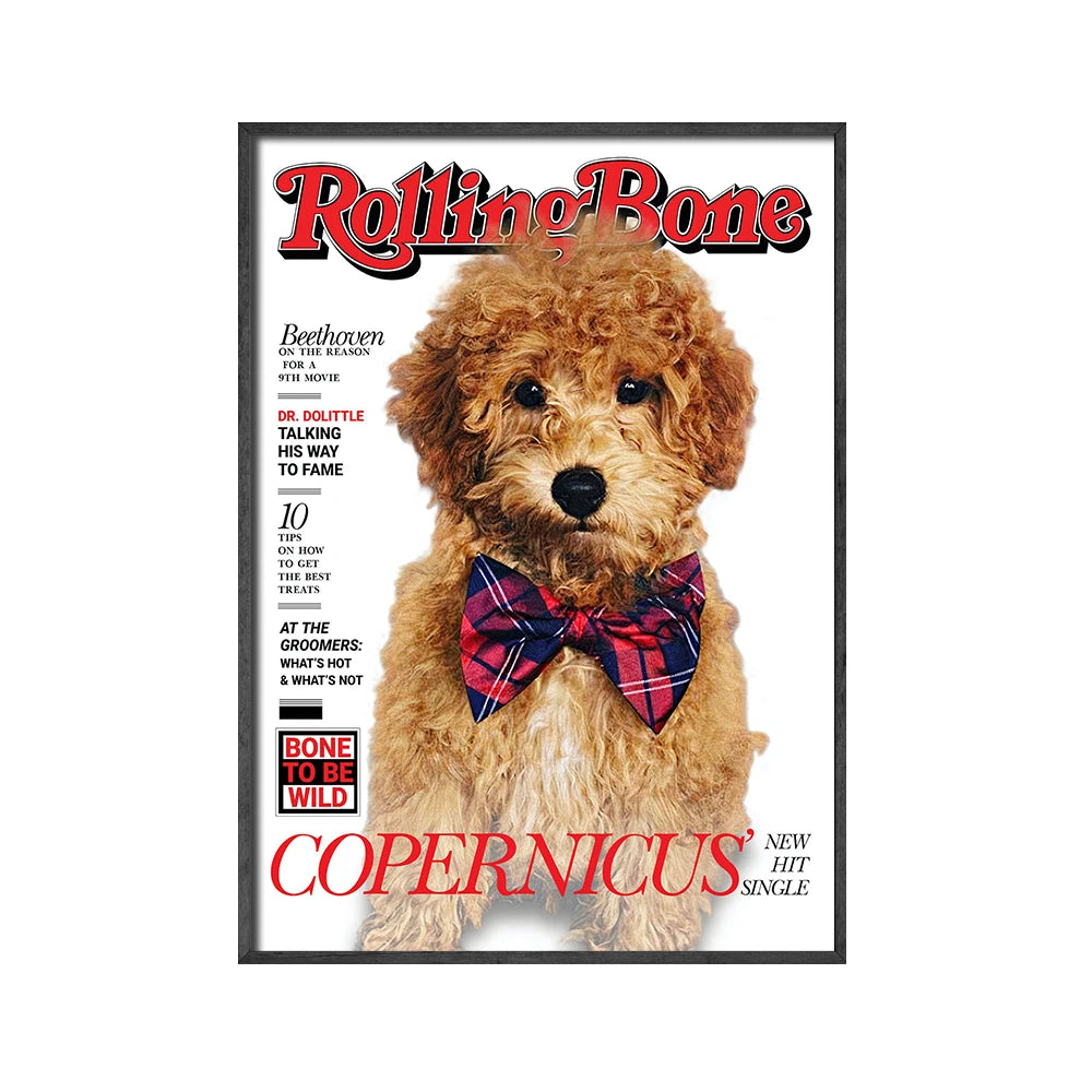 Custom Animals Magazine Dog Cat Pets Photo Fashion Poster