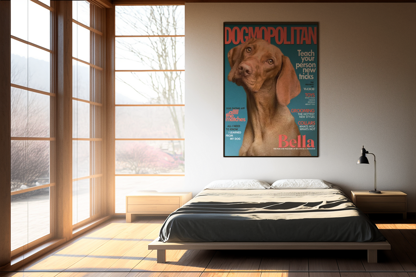 Custom Cover Magazine Dog Cat Pets Photo Fashion Poster