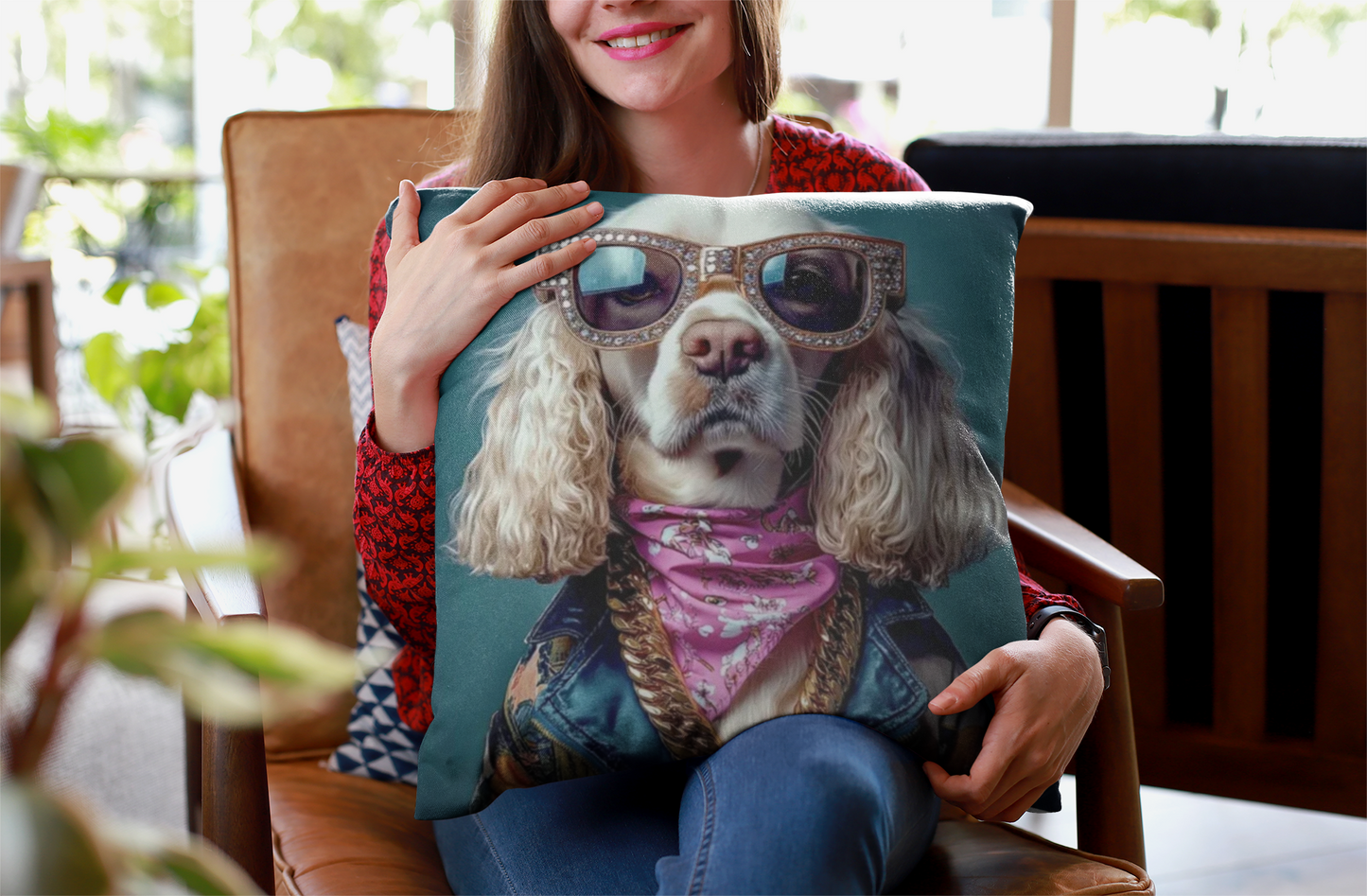 Cool Animals Portraits Cushion Cover
