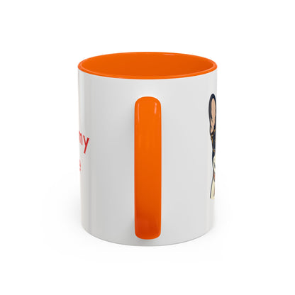 My Dog Is My Soulmate Accent Coffee Mug — French Bulldog with Glasses (11/15oz)