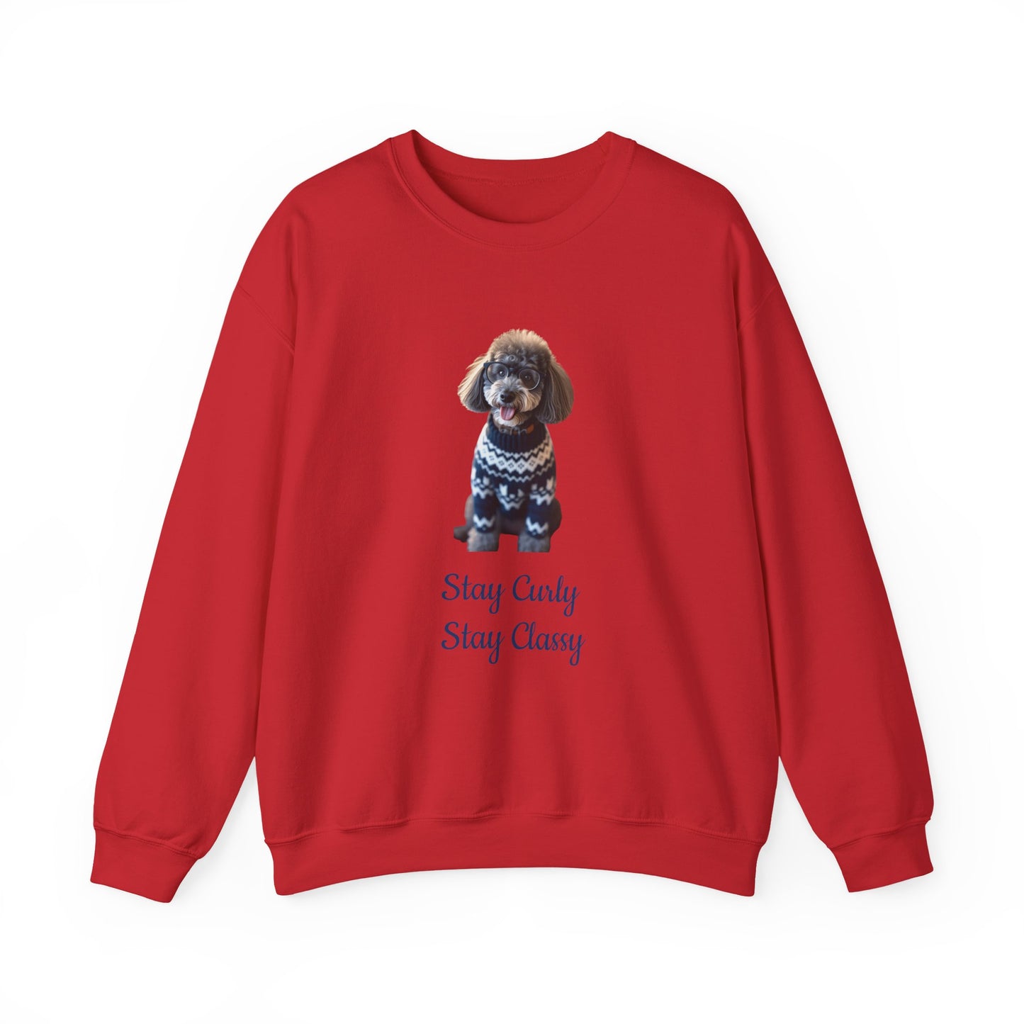 Stay Curly Stay Classy Poodle Sweatshirt