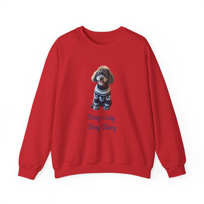 Stay Curly Stay Classy Poodle Sweatshirt
