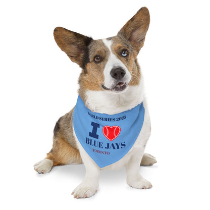 ♥️ Pet Bandana Collar - I Love Blue Jays