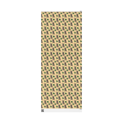 French Bull Dog Holiday Wrapping Paper