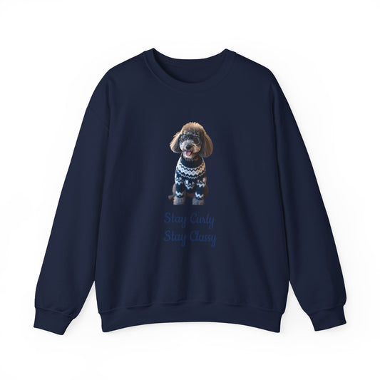 Stay Curly Stay Classy Poodle Sweatshirt