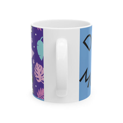 Dog Mom Ceramic Mug — Cute Paw Print & Pup Pattern Coffee Cup (11oz, 15oz)