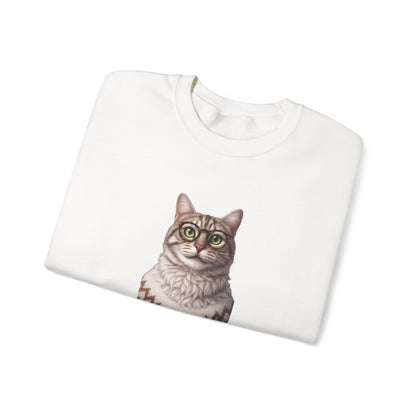 Feline Good Today Cat Crewneck Sweatshirt — Cozy Nordic Cat Pullover