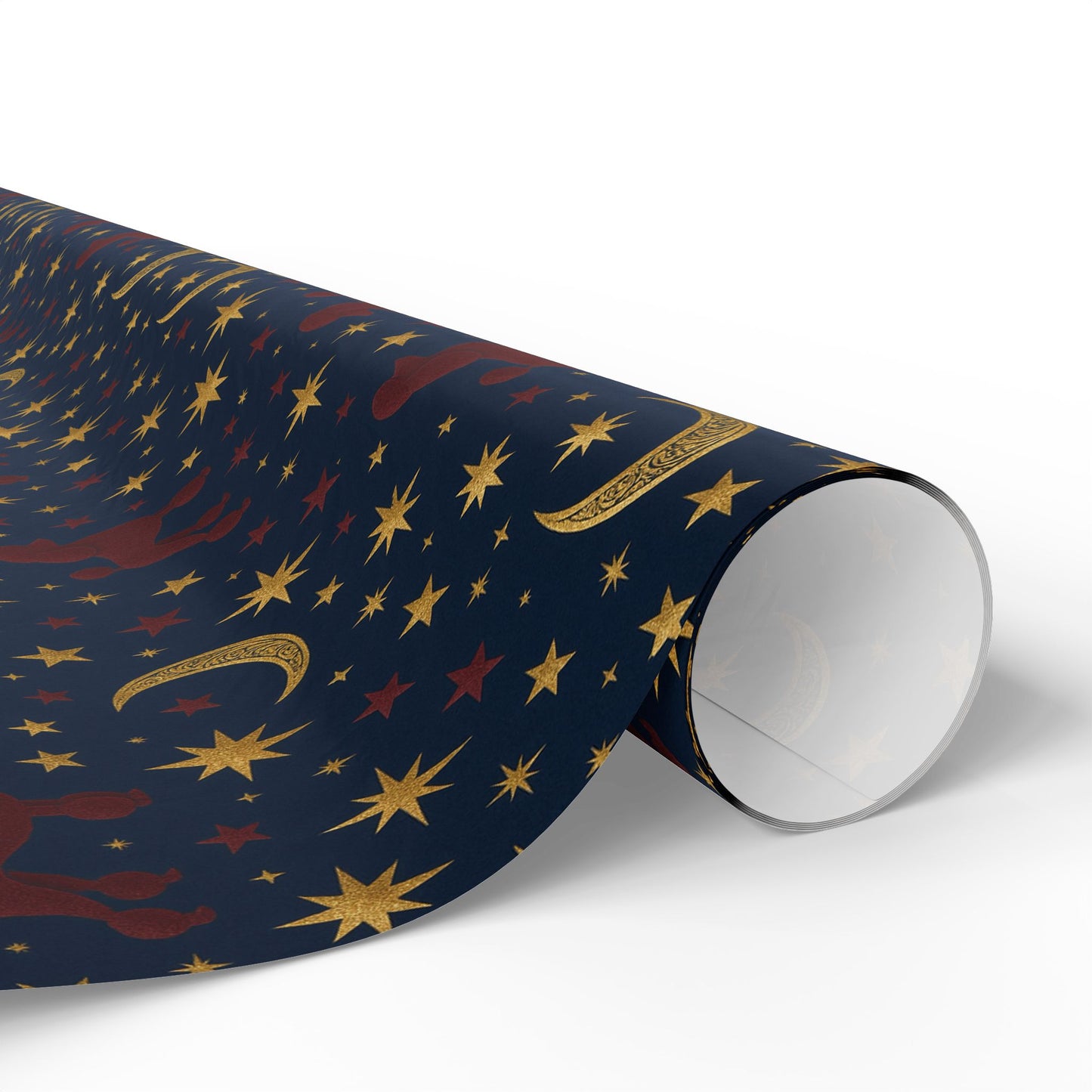 Poodle & Celestial Stars Wrapping Paper