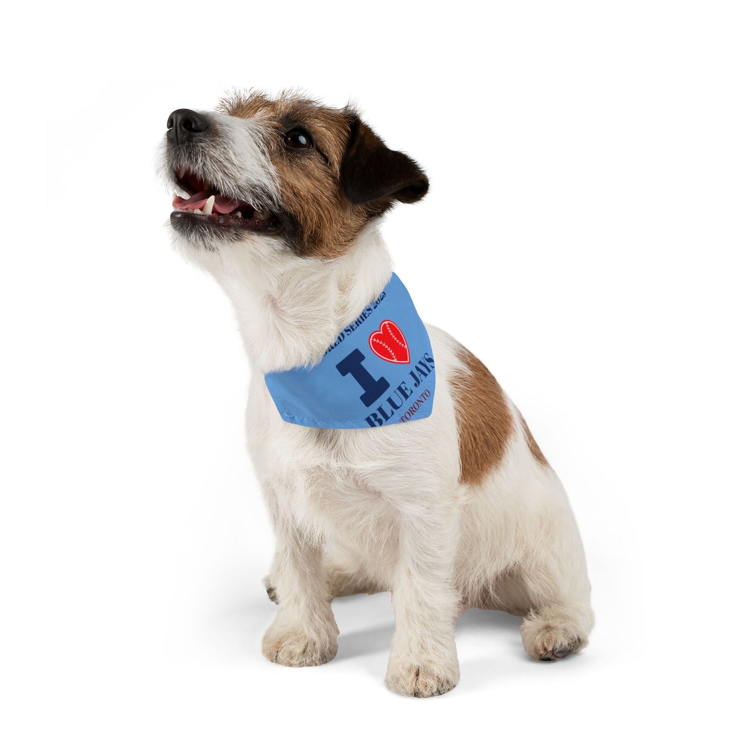 ♥️ Pet Bandana Collar - I Love Blue Jays
