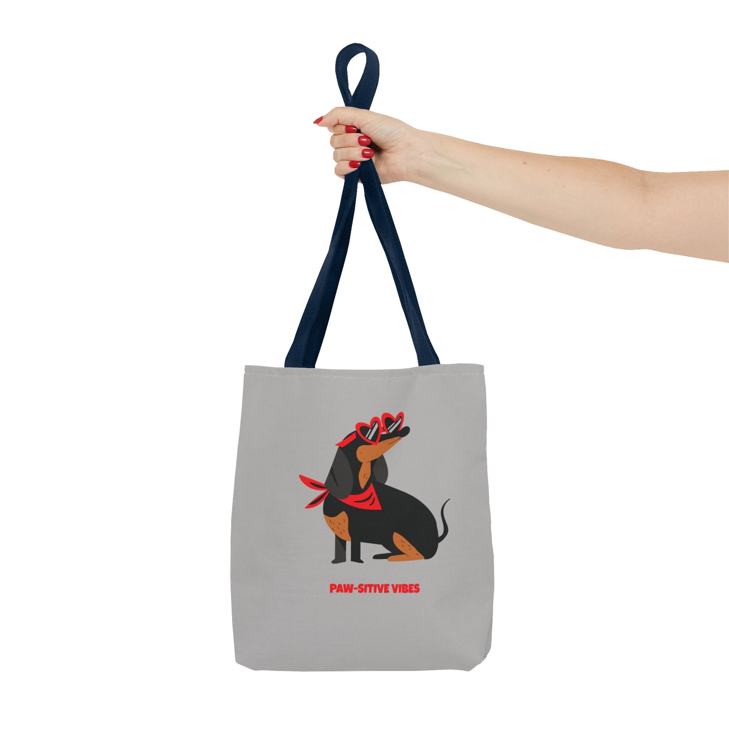 Custom Tote Bag - Paw-sitive Vibes AOP