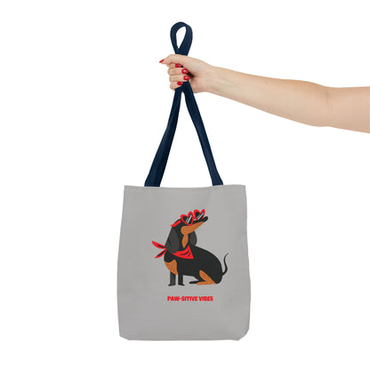 Custom Tote Bag - Paw-sitive Vibes AOP