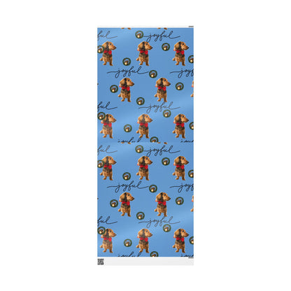 Wrapping Paper - Dachshund Dog Holiday Drum Kit Design