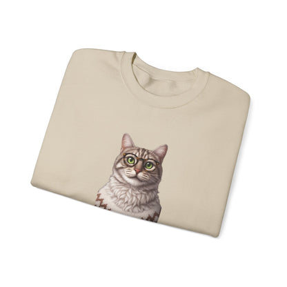 Feline Good Today Cat Crewneck Sweatshirt — Cozy Nordic Cat Pullover