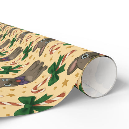 French Bull Dog Holiday Wrapping Paper