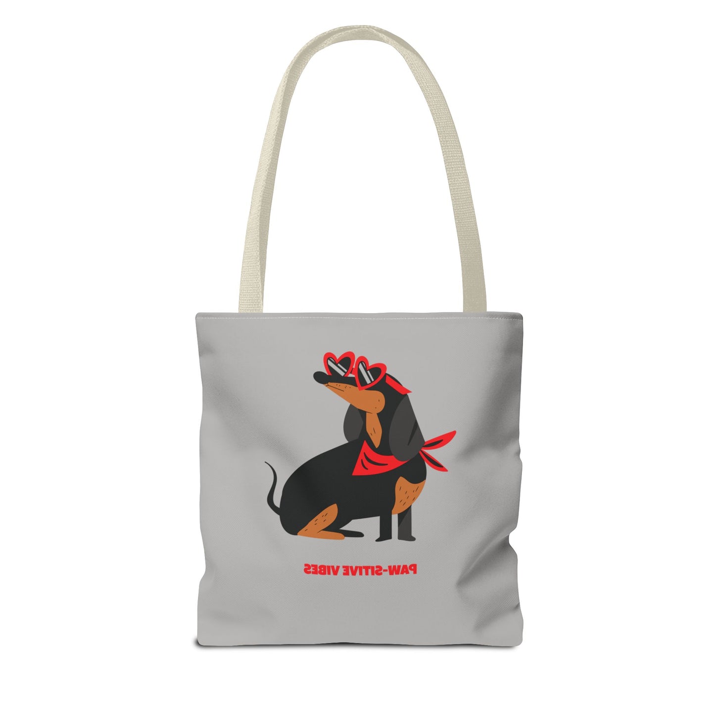 Custom Tote Bag - Paw-sitive Vibes AOP