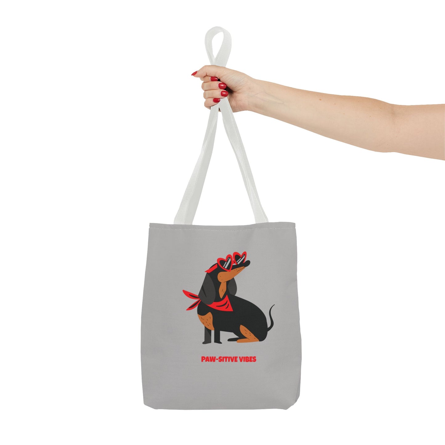 Custom Tote Bag - Paw-sitive Vibes AOP