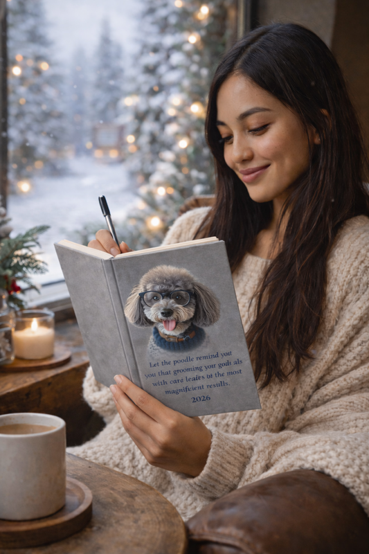 French Poodle Ruled Journal — Inspirational Quote