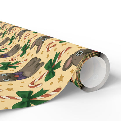 French Bull Dog Holiday Wrapping Paper