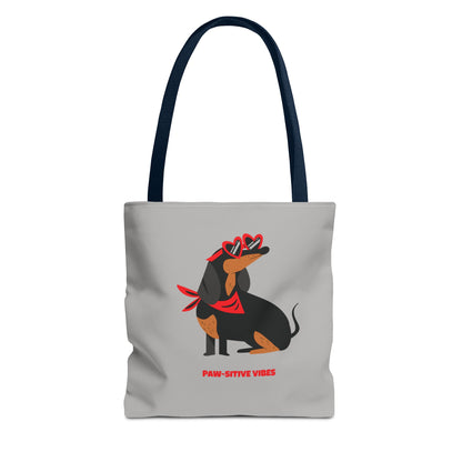 Custom Tote Bag - Paw-sitive Vibes AOP