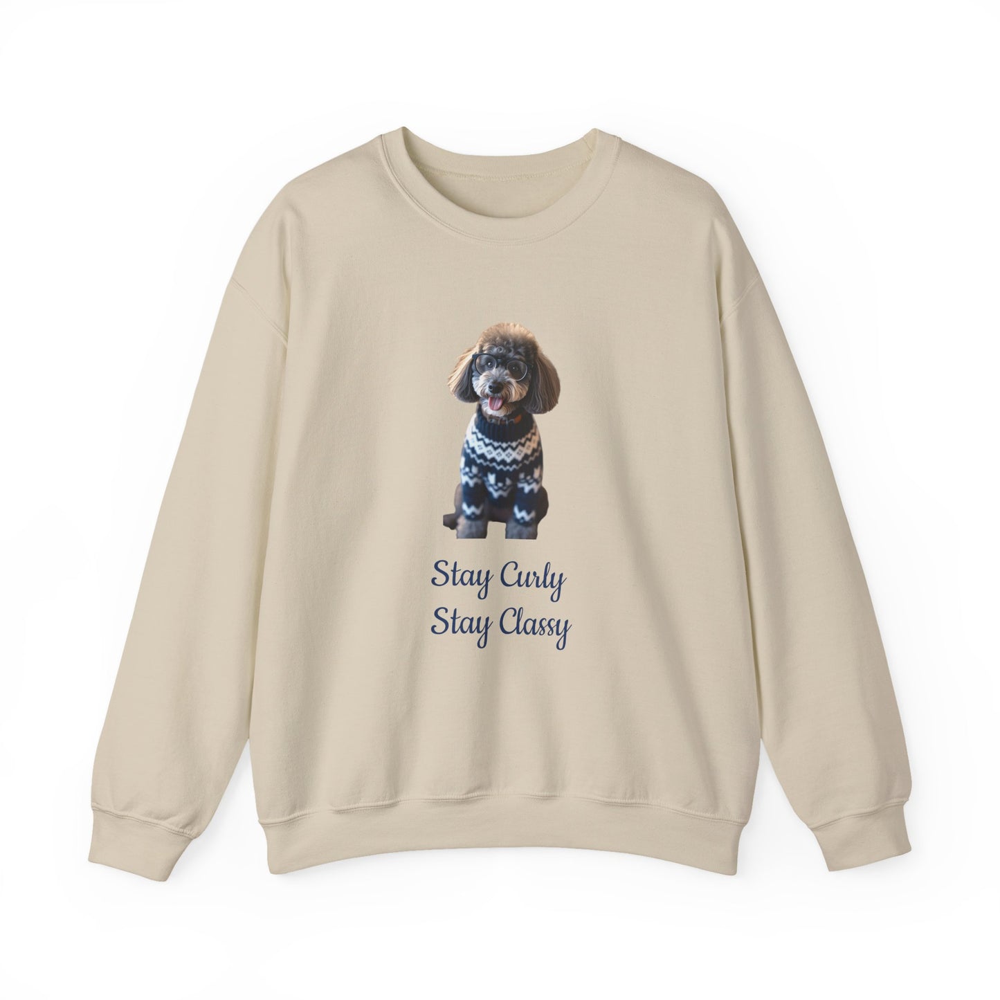 Stay Curly Stay Classy Poodle Sweatshirt