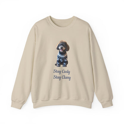 Stay Curly Stay Classy Poodle Sweatshirt