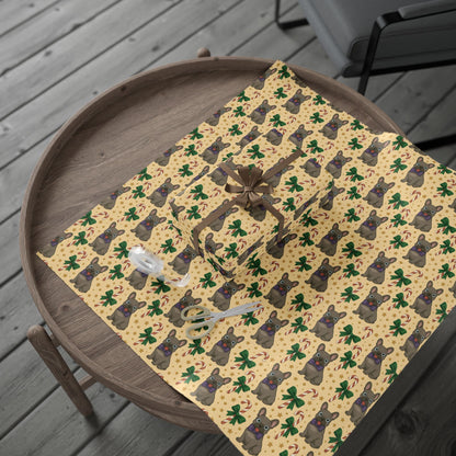 French Bull Dog Holiday Wrapping Paper