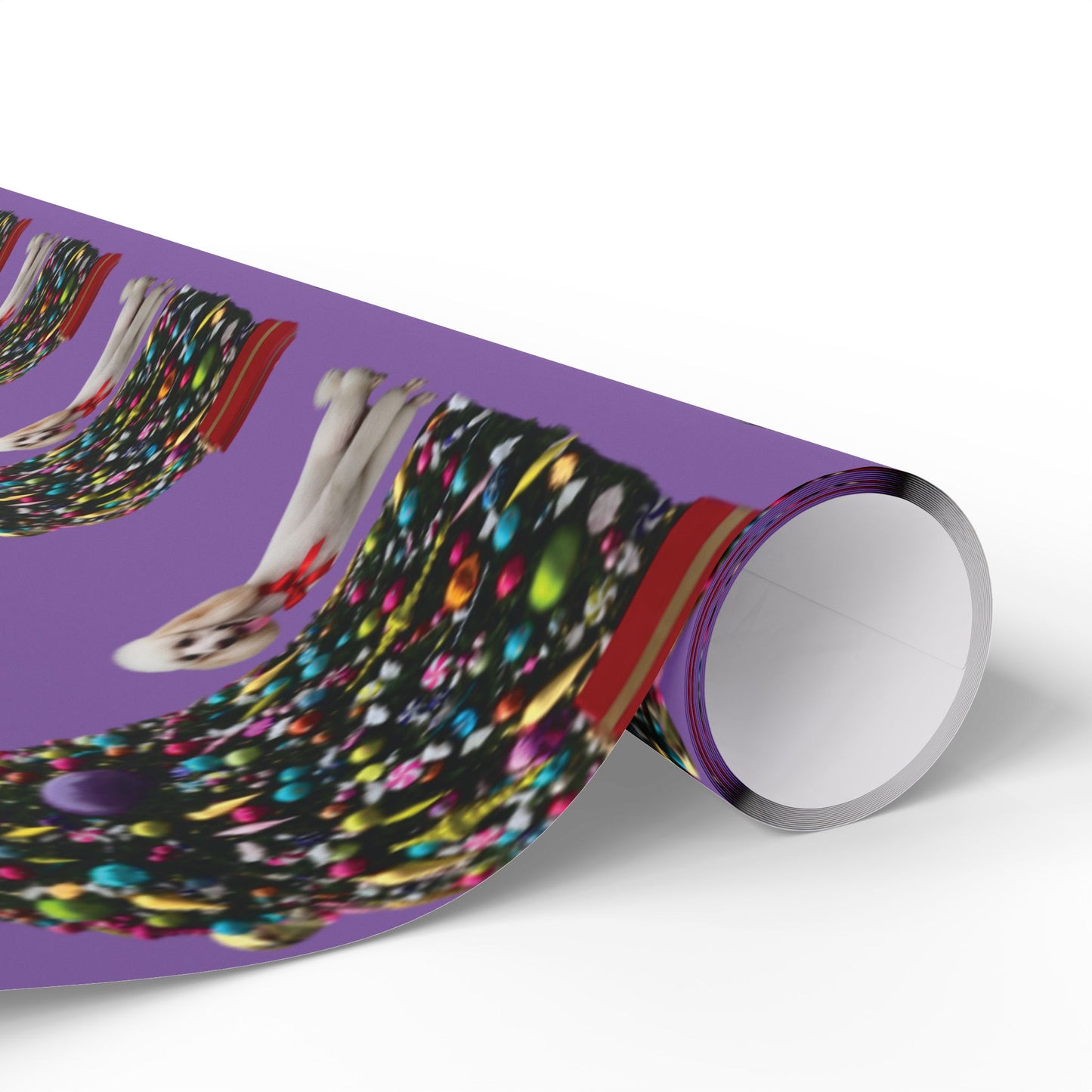 White Poodle Holiday Gift wrap