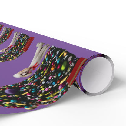 White Poodle Holiday Gift wrap