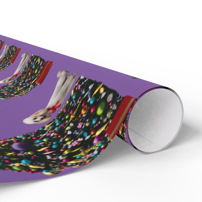 White Poodle Holiday Gift wrap