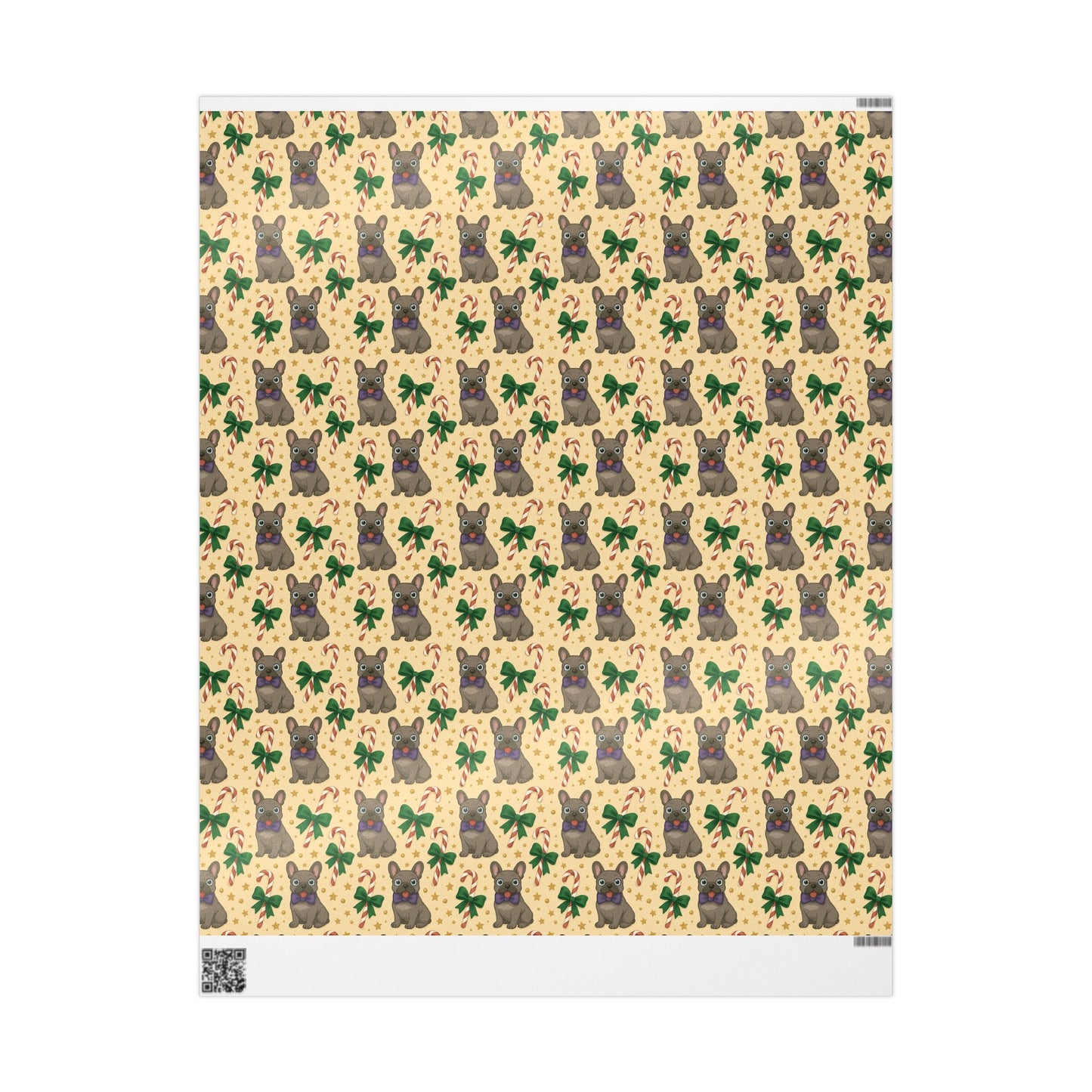 French Bull Dog Holiday Wrapping Paper