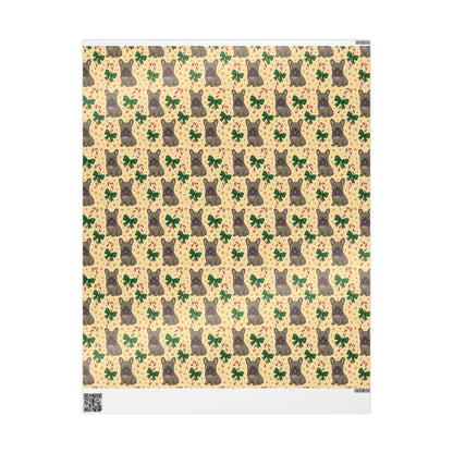 French Bull Dog Holiday Wrapping Paper