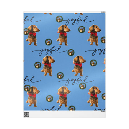 Wrapping Paper - Dachshund Dog Holiday Drum Kit Design
