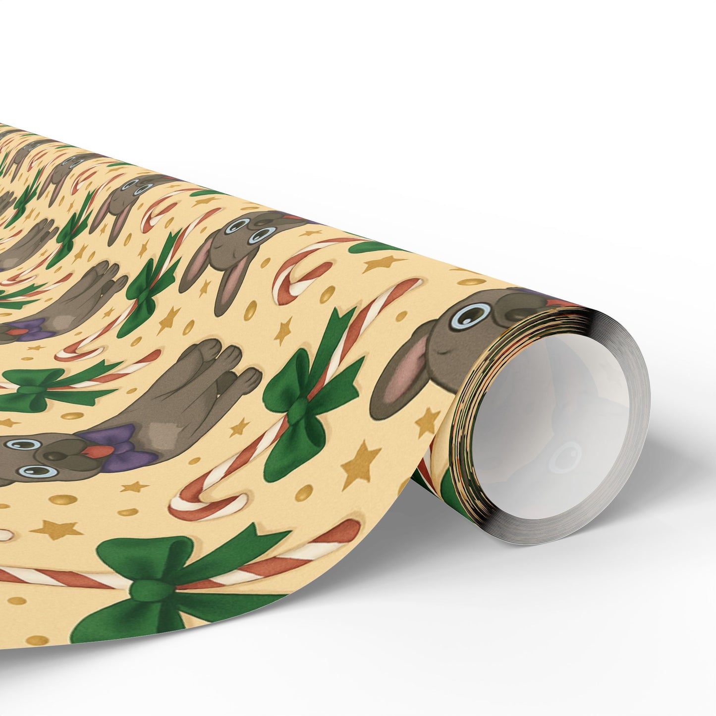 French Bull Dog Holiday Wrapping Paper