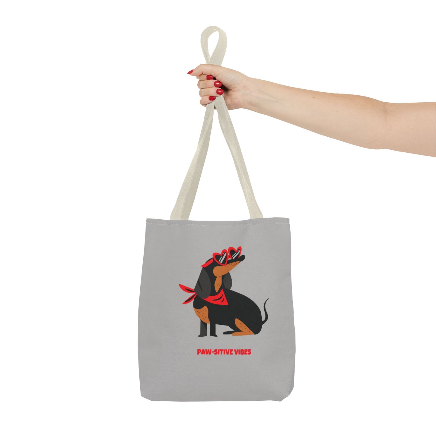 Custom Tote Bag - Paw-sitive Vibes AOP