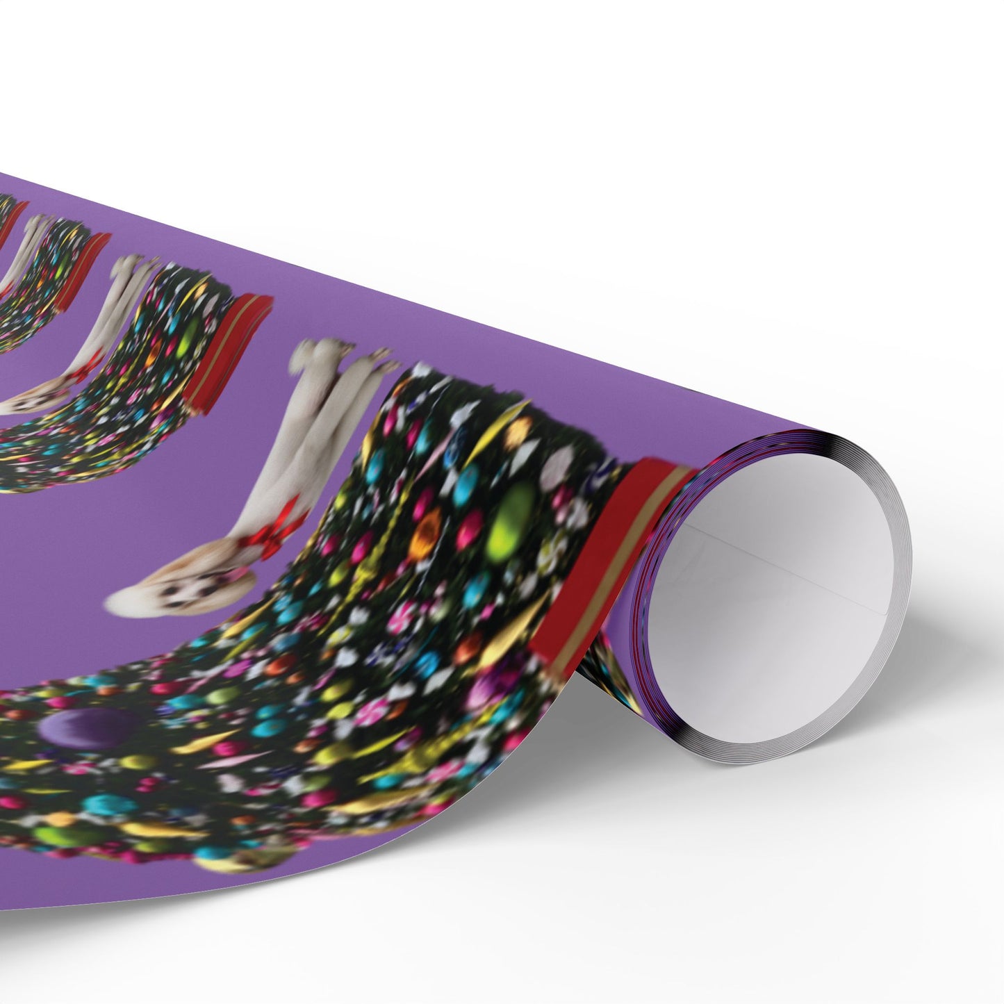 White Poodle Holiday Gift wrap