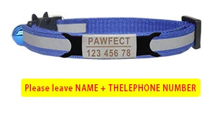 Custom Personalized Reflective Cat Collar
