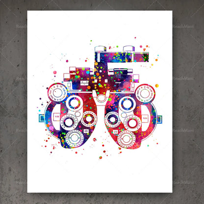 Ophthalmology Art Eye Anatomy Print Set Decor