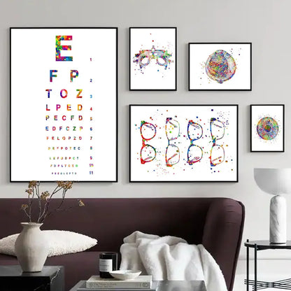 Vision Optometrist Eye Anatomy Doctor Optician Wall Art