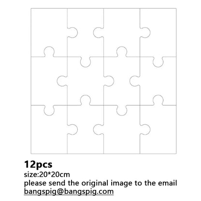 Photo Custom Wooden Personalized Square Puzzle