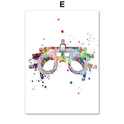 Vision Optometrist Eye Anatomy Doctor Optician Wall Art