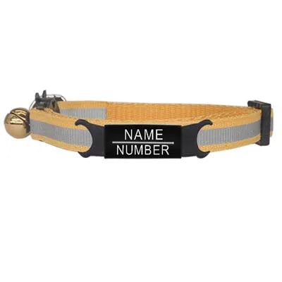 Custom Personalized Reflective Cat Collar