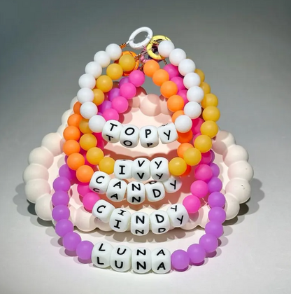 Glow in the Dark Custom Beaded Pet Collars