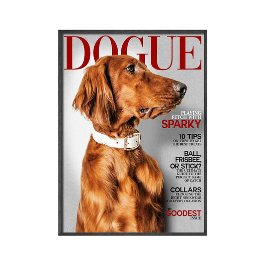 Custom Animals Magazine Dog Cat Pets Photo Fashion Poster