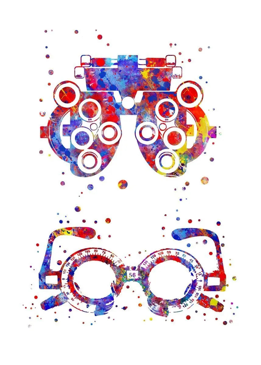 Optician human Eye Anatomy Art Canvas Painting