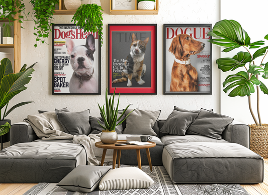 Custom Cover Magazine Dog Cat Pets Photo Fashion Poster