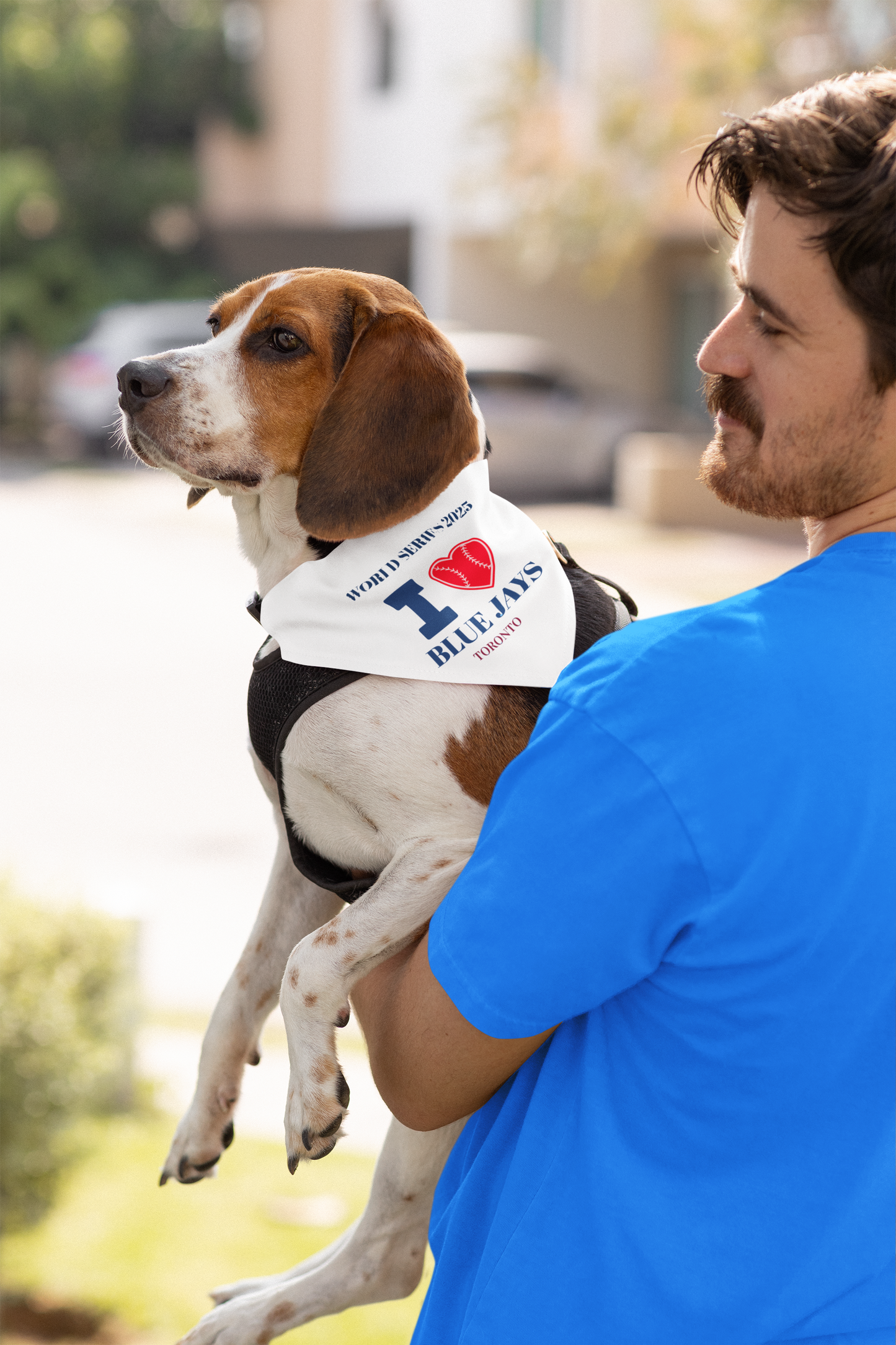 ♥️ Pet Bandana Collar - I Love Blue Jays