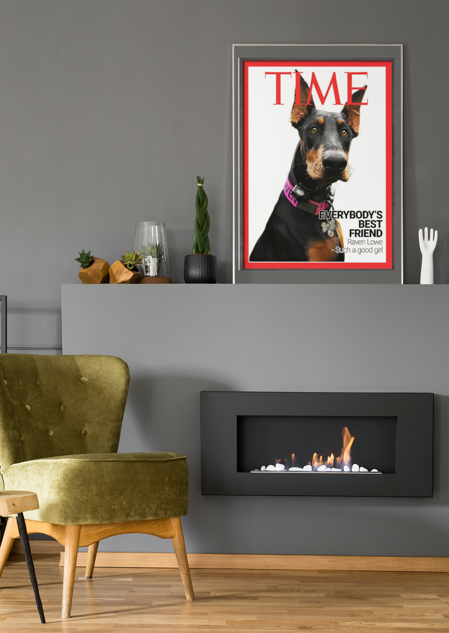 Custom Cover Magazine Dog Cat Pets Photo Fashion Poster