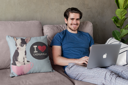 Bull Terrier Beagle Cotton Linen Cushion Cover